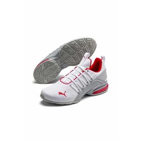 Puma 193148-02 Axelion Beyaz - Kırmızı Erkek Spor Ayakkabı