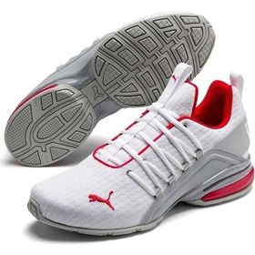 Puma 193148-02 Axelion Beyaz - Kırmızı Erkek Spor Ayakkabı