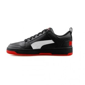 Puma 363716-01 Rebound Street v2 Leather High Top Puma Black-Puma Black Erkek Sneaker