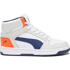 Puma 370486 Rebound Layup SL JR Beyaz Mavi Unisex Çocuk Spor Ayakkabı