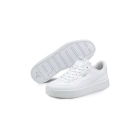 Puma 38014703 Kadın Skye Clean Beyaz-Kırmızı Spor Ayakkabı