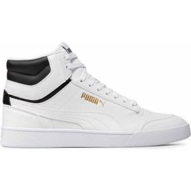 Puma 380748 01 Sneakers Shuffle Mid Günlük Beyaz Siyah Unisex Spor Ayakkabı