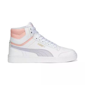 Puma 380748 Shuffle Mid Beyaz Lila Spor Ayakkabı