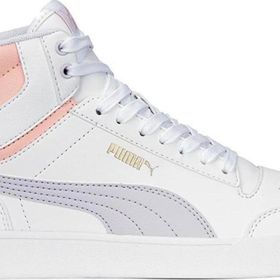 Puma 380748 Shuffle Mid Beyaz Lila Spor Ayakkabı