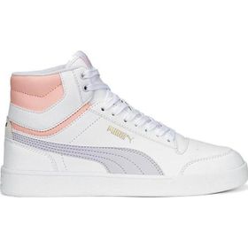 Puma 380748 Shuffle Mid Beyaz Lila Spor Ayakkabı