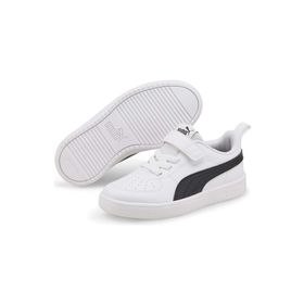 Puma 385836-03 Rickie AC PS Ortopedik Beyaz Siyah Çocuk Spor Ayakkabı