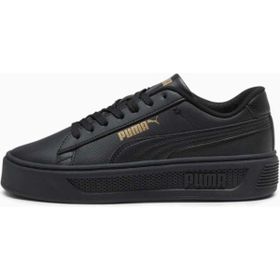 Puma 390758 07 Smash Platform Siyah Gold Kadın Spor Ayakkabı