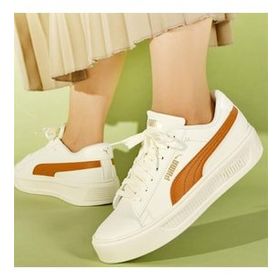 Puma 390758 12 Smash Platform V3 Beyaz Kadın Sneaker Spor Ayakkabı