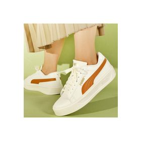 Puma 390758 12 Smash Platform V3 Beyaz Kadın Sneaker Spor Ayakkabı