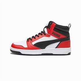 Puma 392326 04 Rebound V6 Beyaz Kırmızı Yetişkin Erkek Basketbol Ayakkabısısı