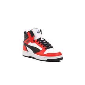 Puma 392326 04 Rebound V6 Beyaz Kırmızı Yetişkin Erkek Basketbol Ayakkabısısı