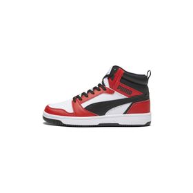 Puma 392326-04 Rebound V6 Boğazlı Beyaz Kırmızı Unisex Spor Ayakkabı