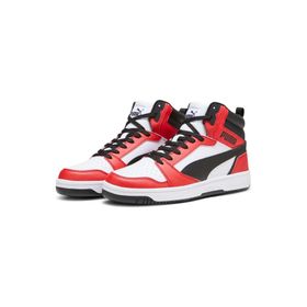 Puma 392326-04 Rebound V6 Boğazlı Beyaz Kırmızı Unisex Spor Ayakkabı