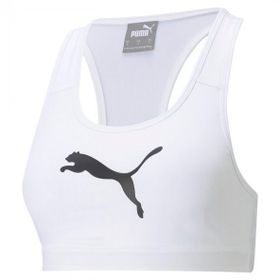 Puma 52030452 Mid Impact 4 Keeps Bra Kadın Beyaz Koşu Sporcu Sütyeni