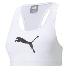 Puma 52030452 Mid Impact 4 Keeps Bra Kadın Beyaz Koşu Sporcu Sütyeni