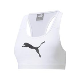 Puma 52030452 Mid Impact 4 Keeps Bra Kadın Beyaz Koşu Sporcu Sütyeni