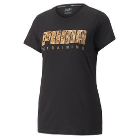 Puma 52251301 Performance Logo Fill Kadın Siyah Koşu Tişört