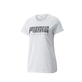 Puma 52251302 Performans Logo Fill Tee Rec Beyaz Kadın T-Shirt