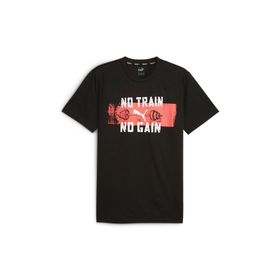 Puma 52510001 Siyah Men's Graphic Slogan TEE Q1 Günlük Erkek T-Shirt