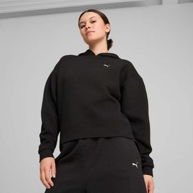 Puma 525756-01 Siyah Q4 Studio Textured Kadın Sweatshirt