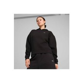 Puma 525756-01 Siyah Q4 Studio Textured Kadın Sweatshirt