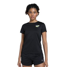 Puma 52655301 Siyah Graphics Kadın Koşu T-Shirt