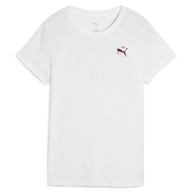 Puma 52655902 Beyaz Graphics Kadın Antrenman T-Shirt