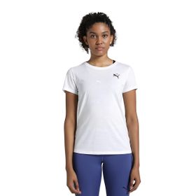 Puma 52655902 Beyaz Graphics Kadın Antrenman T-Shirt