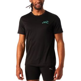 Puma 52656401 Graphics Siyah Koşu Erkek T-Shirt