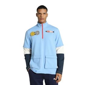 Puma 53991801 Childhood Dreams Mavi Dik Yaka Erkek Sweatshirt