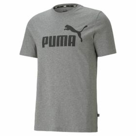 Puma 586666-03 Ess Logo Tee Gri Erkek T-shirt