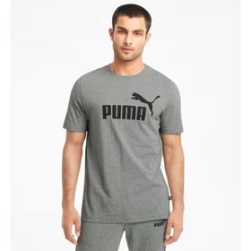 Puma 586666-03 Ess Logo Tee Gri Erkek T-shirt