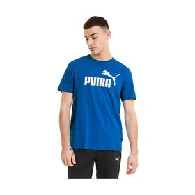 Puma 58666658 Mavi ESS Logo TEE Günlük Erkek T-Shirt