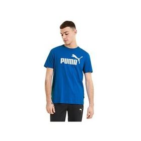 Puma 58666658 Mavi ESS Logo TEE Günlük Erkek T-Shirt