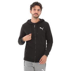 Puma 586704 51 Ess Logo FZ Hoodie Siyah Erkek Sweatshirt