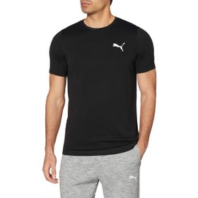 Puma 58672501 Active Small Logo Tee Erkek Siyah Günlük Stil Tişört