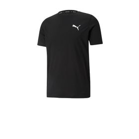 Puma 58672501 Active Small Logo Tee Erkek Siyah Günlük Stil Tişört