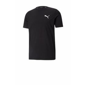 Puma 58672501 Active Small Logo Tee Erkek Siyah Günlük Stil Tişört