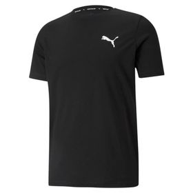 Puma 58672501 Active Small Logo Tee Erkek Siyah Günlük Stil Tişört