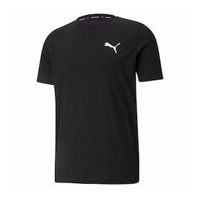 Puma 58672501 Active Small Logo Tee Erkek Siyah Günlük Stil Tişört