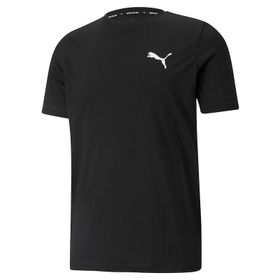 Puma 58672501 Active Small Logo Tee Erkek Siyah Günlük Stil Tişört