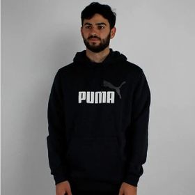 Puma 58676461 Ess+ 2 Col Big Logo Siyah Erkek Sweatshirt
