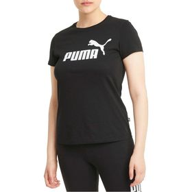 Puma 586774-01 Ess Logo Tee Siyah Kadın T-Shirt