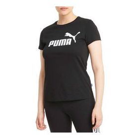 Puma 586774-01 Ess Logo Tee Siyah Kadın T-Shirt