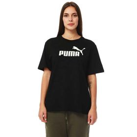 Puma 58686801 Siyah ESS Logo Boyfriend Tee Kadın T-shirt