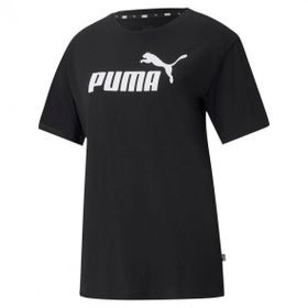 Puma 58686801 Siyah ESS Logo Boyfriend Tee Kadın T-shirt