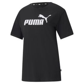 Puma 58686801 Siyah ESS Logo Boyfriend Tee Kadın T-shirt