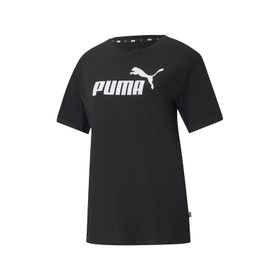 Puma 58686801 Siyah ESS Logo Boyfriend Tee Kadın T-shirt