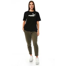Puma 58686801 Siyah ESS Logo Boyfriend Tee Kadın T-shirt