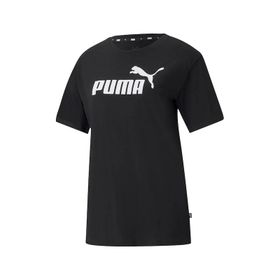 Puma 58686801 Siyah ESS Logo Boyfriend Tee Kadın T-shirt